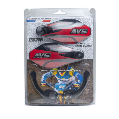 Protector de Manos AVS KIT DECO Patilla Alu Rojo/Negro