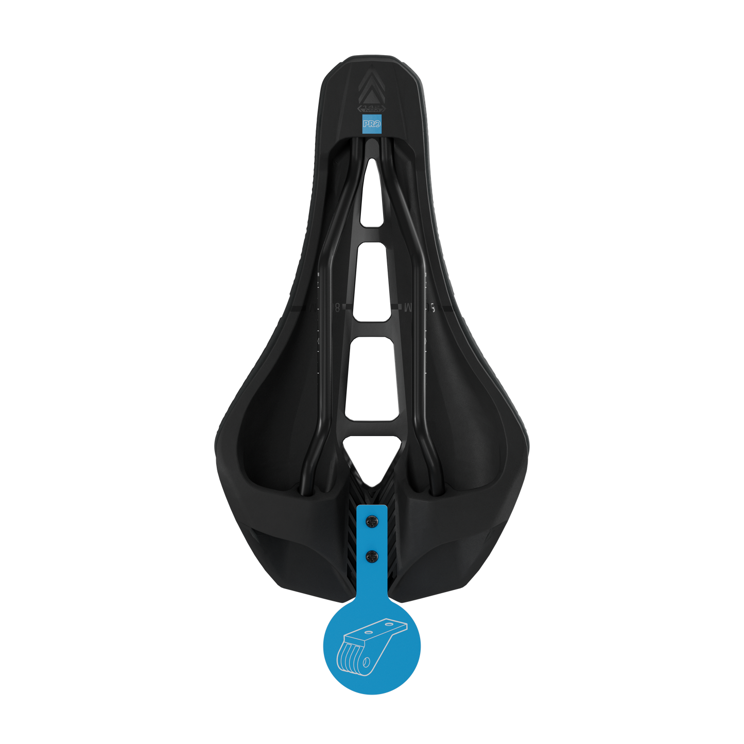 STEALTH 3D PERFORMANCE PRO Sillín 152mm Raíles Acero Inoxidable Negro