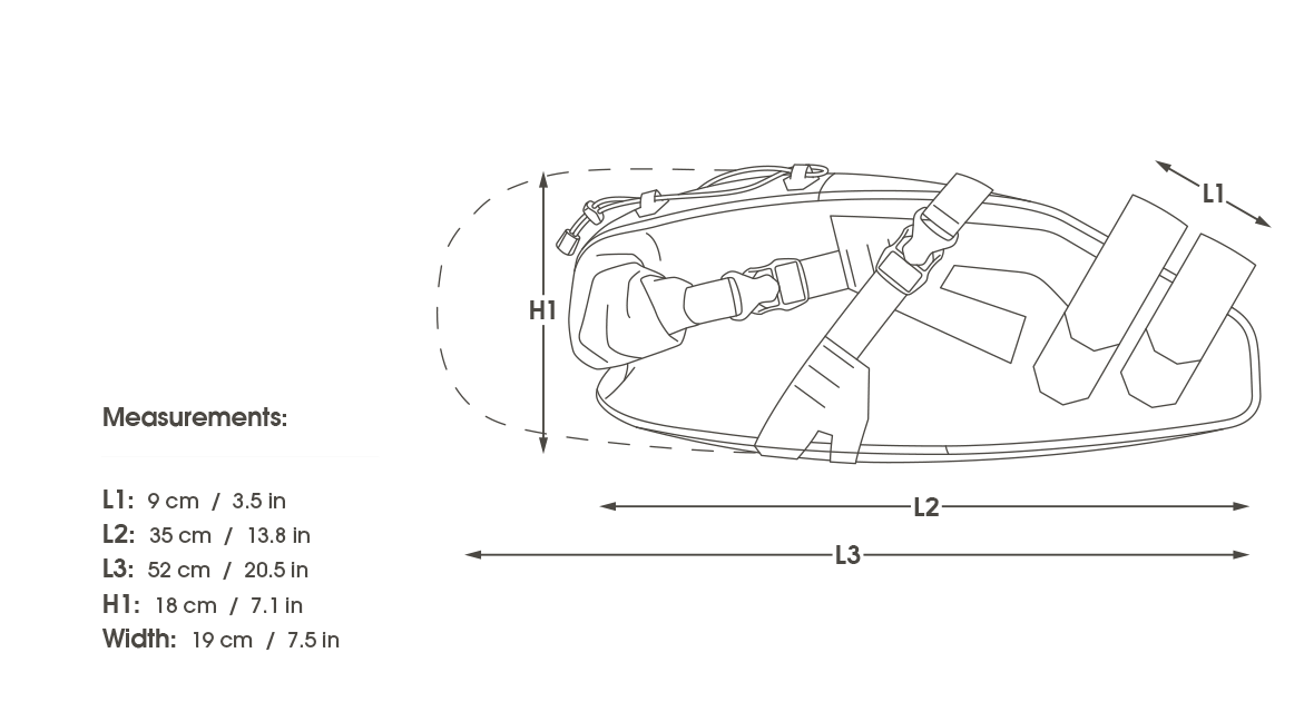 APIDURA EXPEDITION SADDLE PACK 17 L Negro