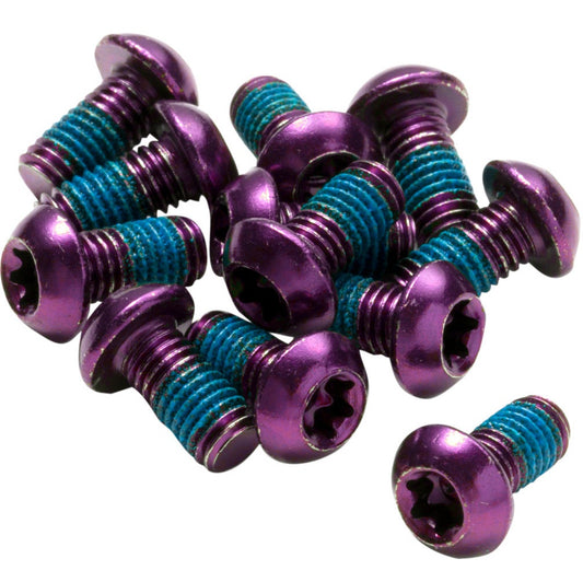 Kit de 12 tornillos para disco REVERSE COMPONENTS anodizados en color violeta