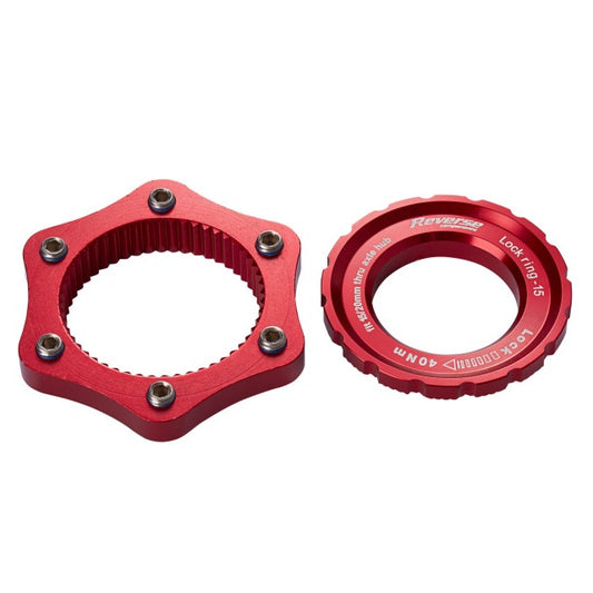 COMPONENTES DEL REVERSO Adaptador Centerlock Rojo