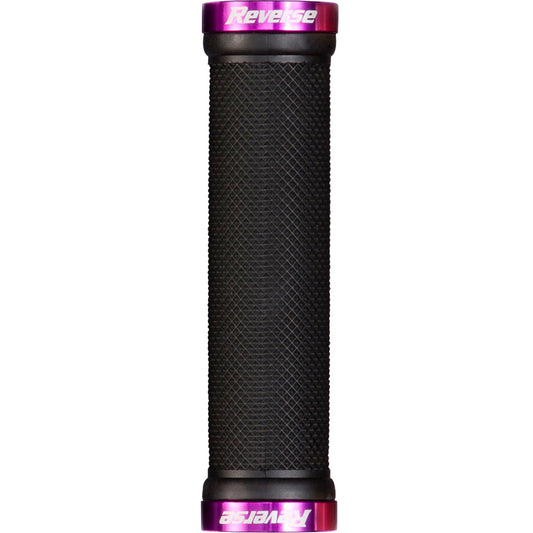 Puños REVERSE COMPONENTS CLASSIC Lock-On Negro/Morado