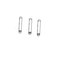 Chavetas de latón para tija de sillín ROCKSHOX REVERB XPLR 27,2 mm AXS (2022), tamaño 1 (x12)