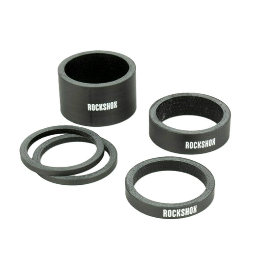 Juego de espaciadores ROCKSHOX UD de carbono de 1"1/8, negro