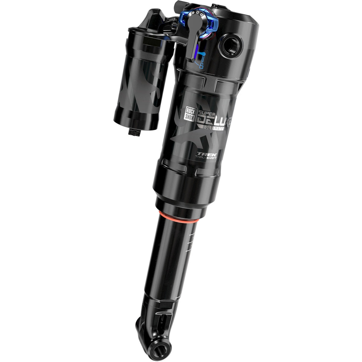 Amortiguador ROCKSHOX SUPER DELUXE THRU SHAFT RCT Trunnion/Yoke progresivo Mid Reb/380 Lockout para Trek