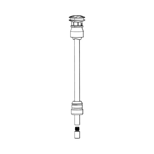 Kit de eje neumático DEBONAIR ROCKSHOX 100 mm-29" (35 mm) para SID C1 (2021) — ilustración técnica