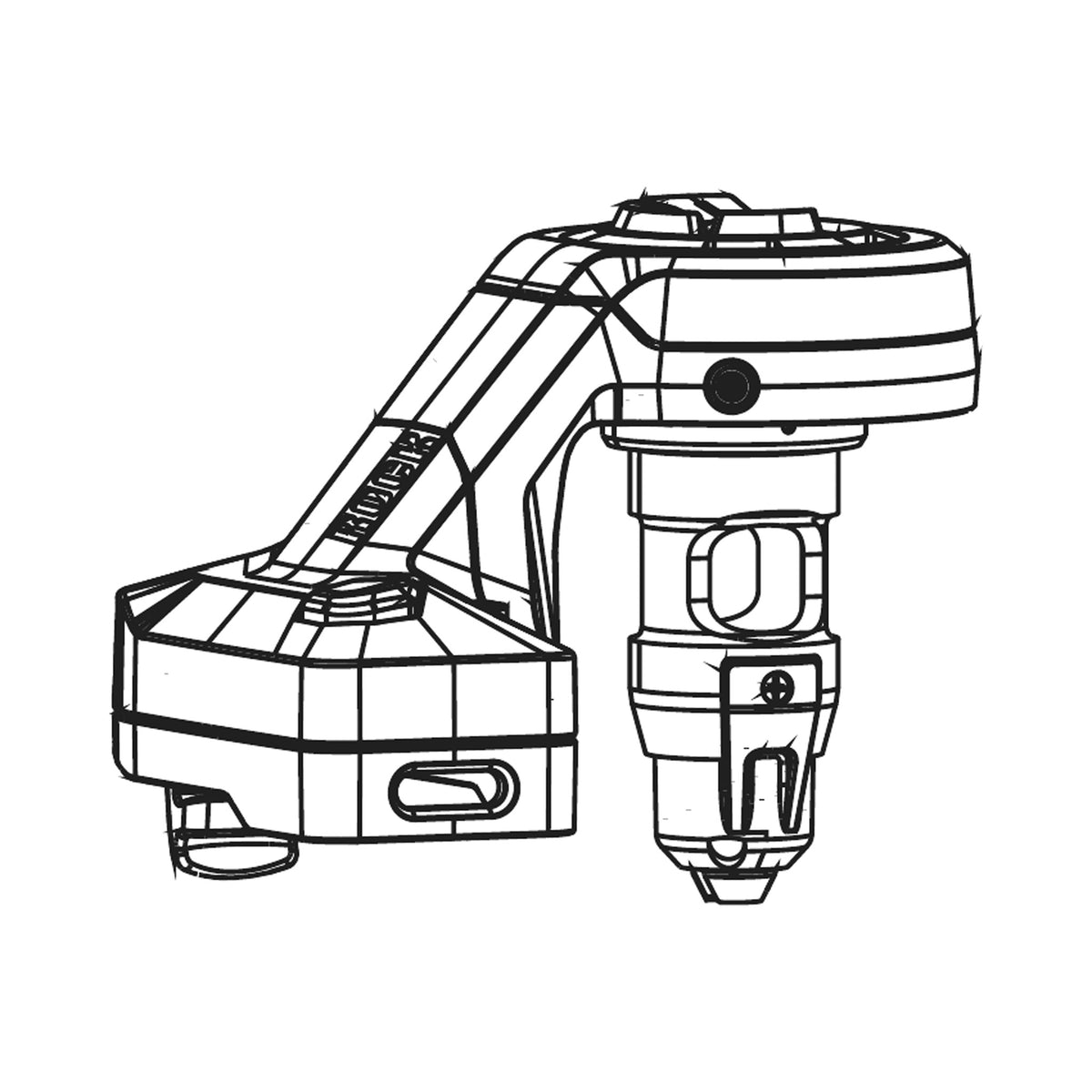 Módulo de control de horquilla ROCKSHOX FLIGHT ATTENDANT SID SL (2021+) — ilustración técnica
