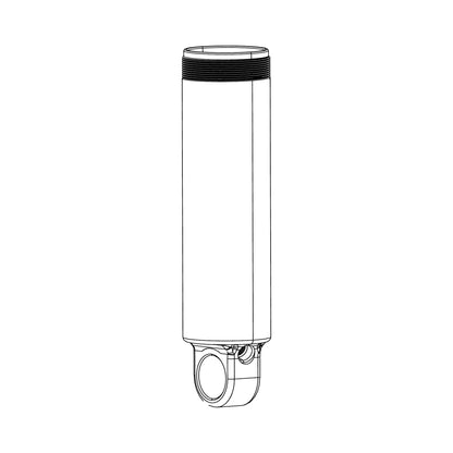 Cuerpo de amortiguador con IFP ROCKSHOX y ojal estándar de 50 mm — ilustración técnica