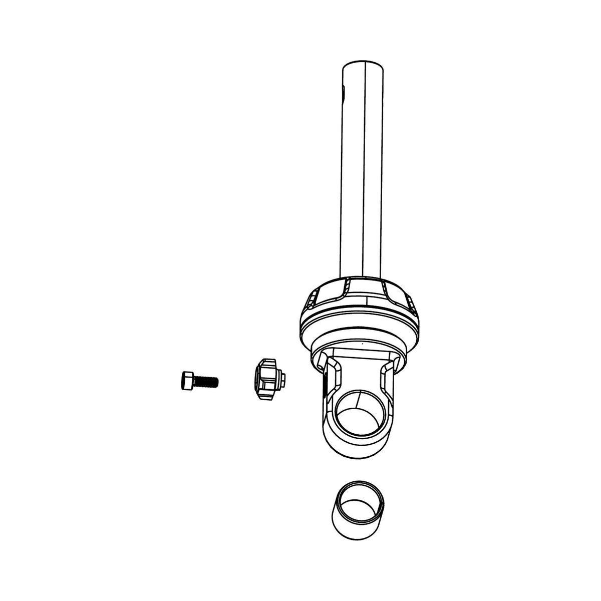 Conjunto de vástago de amortiguador ROCKSHOX SUPER DELUXE COIL A1-A2 — ilustración técnica
