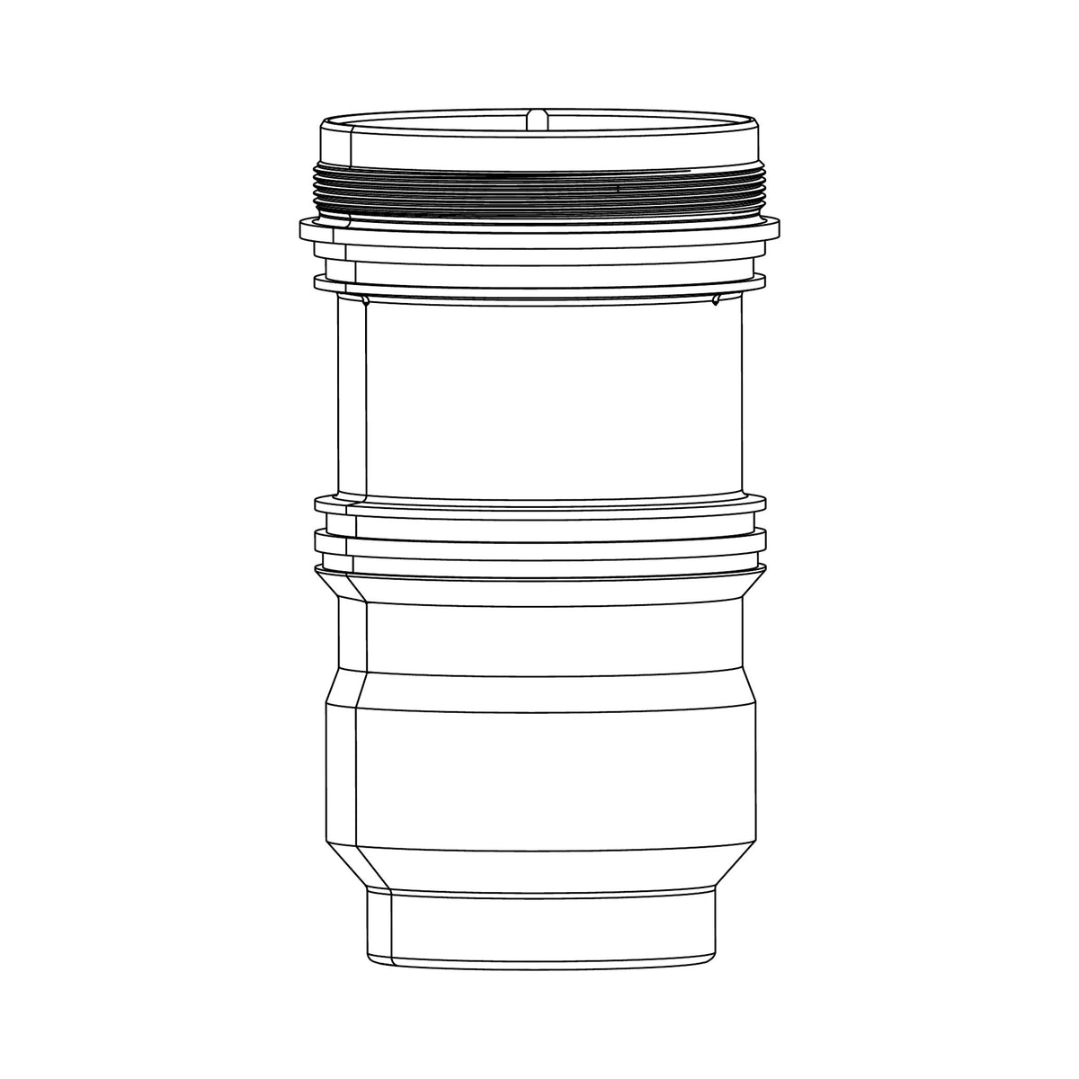 Kit de actualización de cámara de aire ROCKSHOX Linear XL 57,5-65 mm para DELUXE C1+/SUPER DELUXE C1+ — ilustración técnica