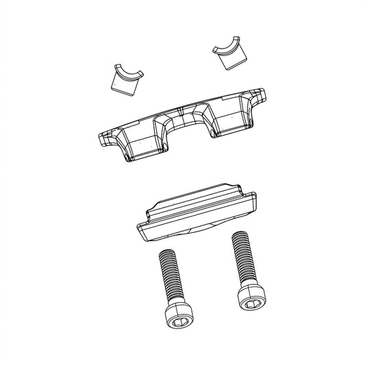 Kit de abrazadera del cabezal para tija de sillín ROCKSHOX REVERB STEALTH C1 — ilustración técnica