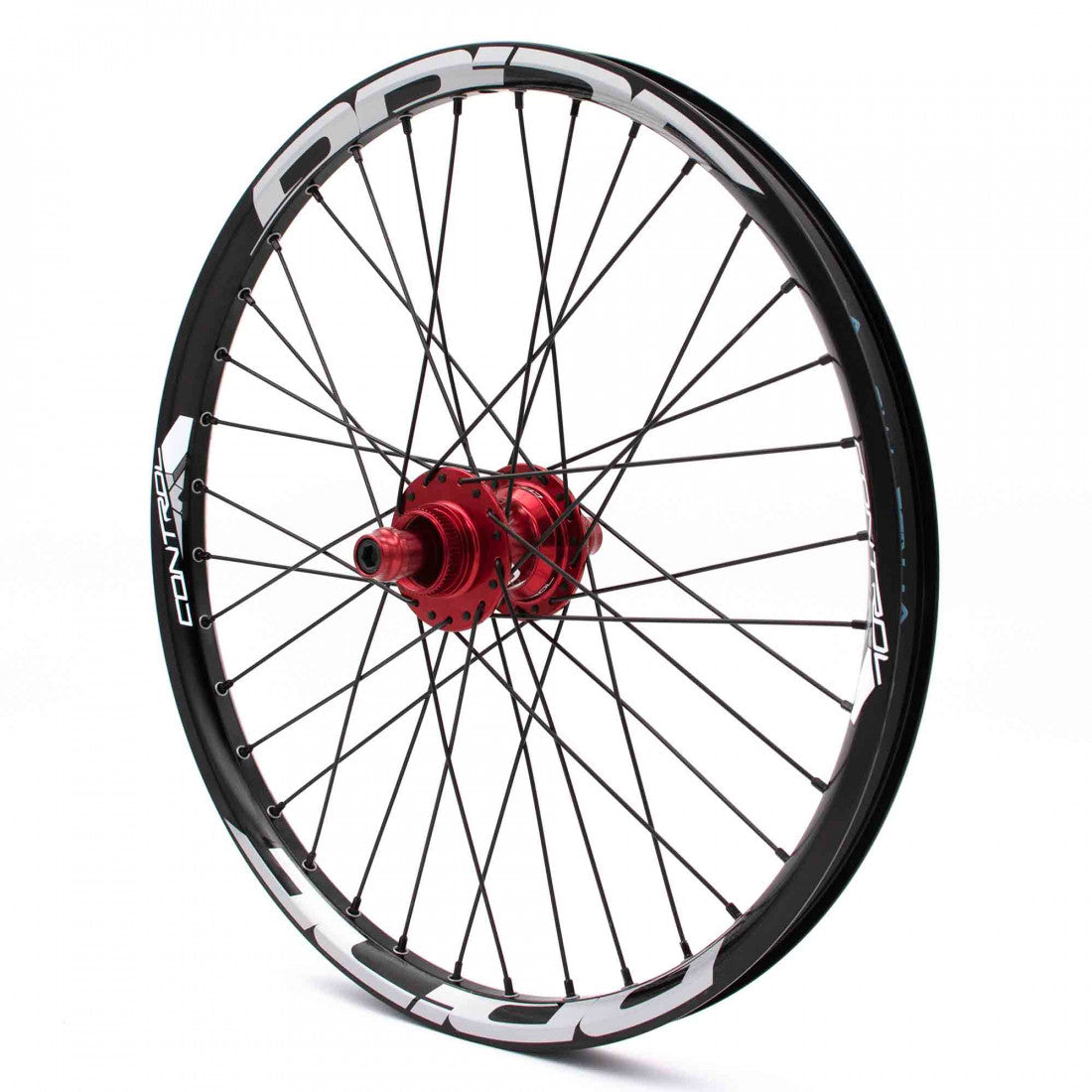 Par de Ruedas PRIDE 20" (406mm) Control V1 Disc Ejes 20/10mm Rojo