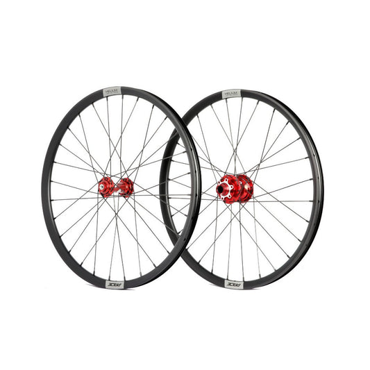 Par de Ruedas PRIDE 20" (451mm) Control V2 Disc Helium M21 Ejes 10/15mm Rojo