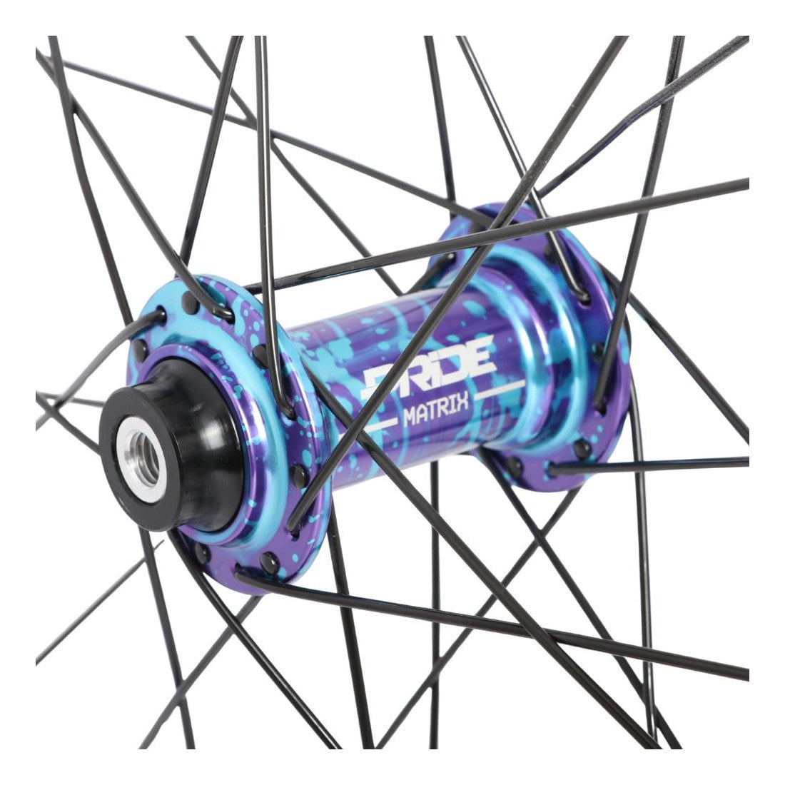 Par de Ruedas PRIDE 20" (451mm) Carbono Wave Gloss Black Disc Matrix Ejes 10/10mm Splash