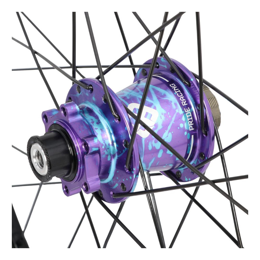 Par de Ruedas PRIDE 20" (451mm) Carbono Wave Gloss Black Disc Matrix Ejes 10/10mm Splash