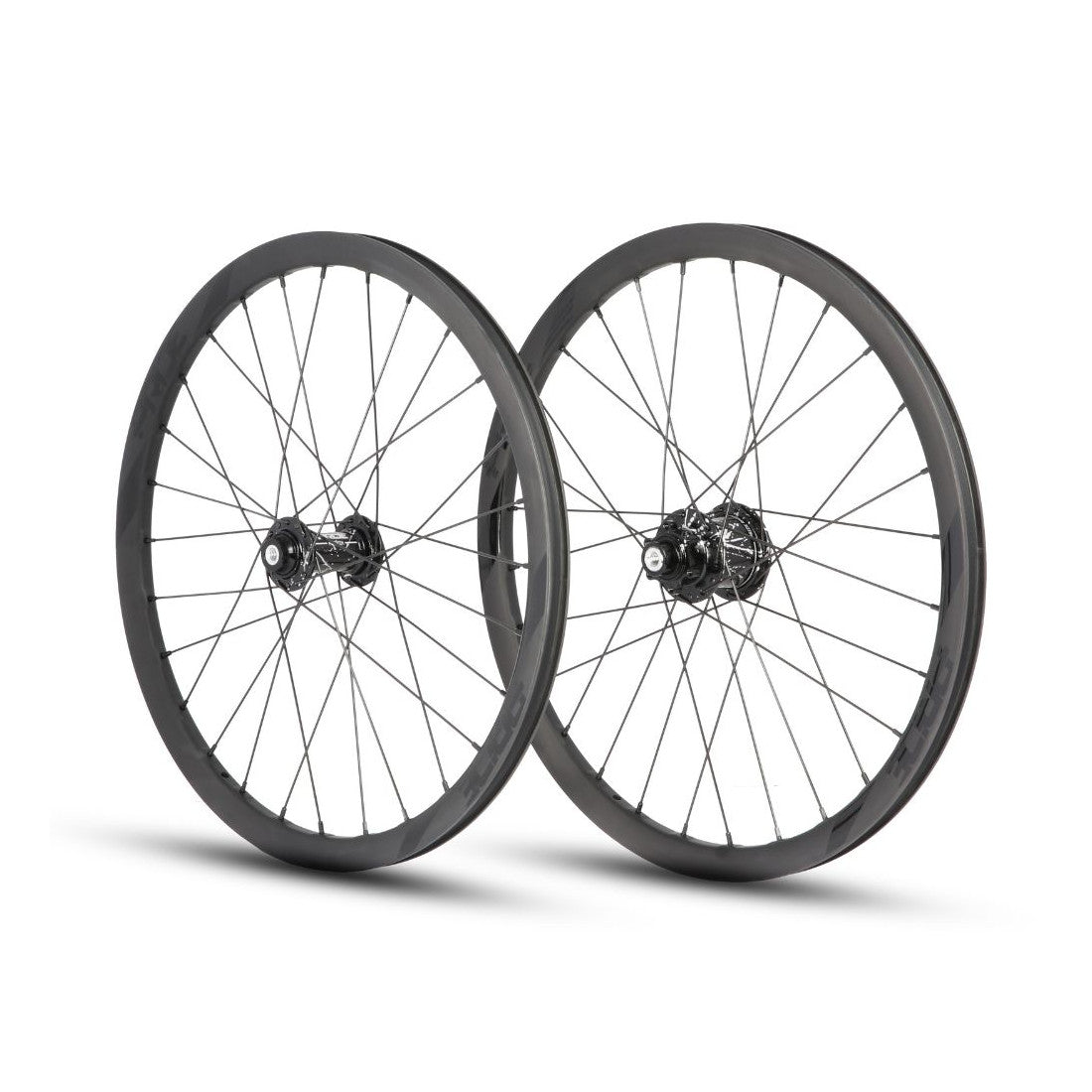 Par de Ruedas PRIDE 20" (451mm) Carbono Wave Matt Black Disc Matrix Ejes 10/10mm Negro