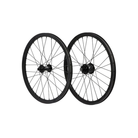 Par de Ruedas PRIDE 20" (451mm) Carbono Wave Matt Black Disc Matrix Ejes 10/15mm Negro