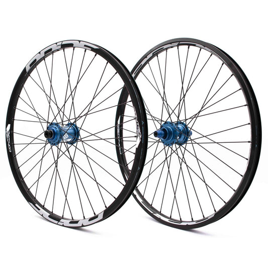 Par de Ruedas PRIDE 24" (507mm) Control V2 Disc Ejes 20/15mm Azul