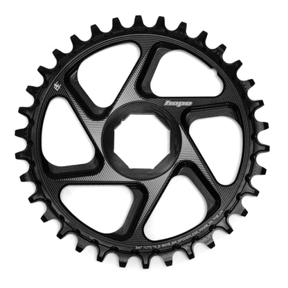 Plato Mono HOPE R22 9/10/11/12V Direct Mount E-Bike BROSE Negro