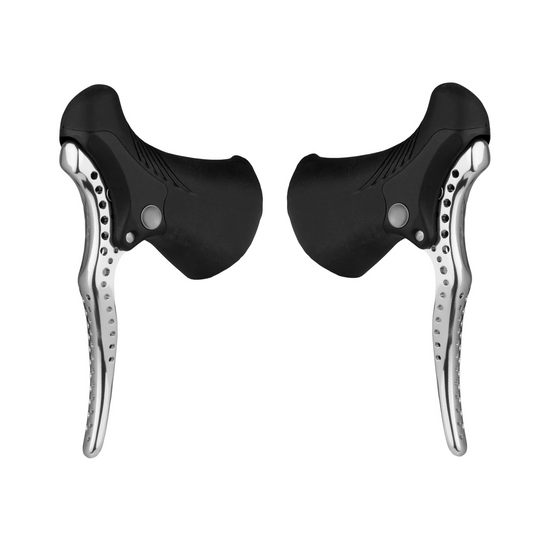Par de manetas TRP RRL-SR Singlespeed Negro/Plata