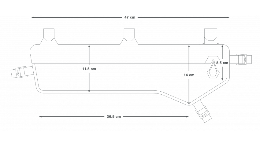 Bolsa para cuadros APIDURA EXPEDITION FRAME PACK 5 L Negro
