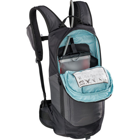 Mochila con protector dorsal EVOC FR LITE RACE 10 L, gris