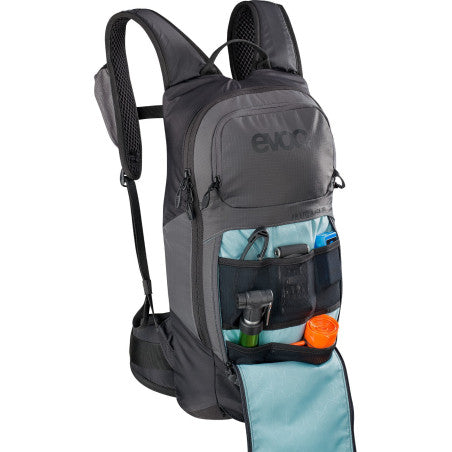 Mochila con protector dorsal EVOC FR LITE RACE 10 L, gris