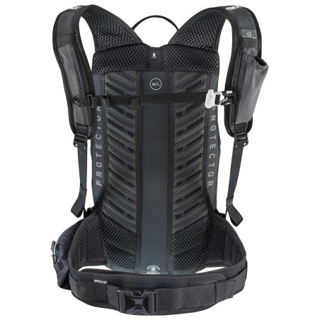 Mochila con protector dorsal EVOC FR LITE RACE 10 L, gris