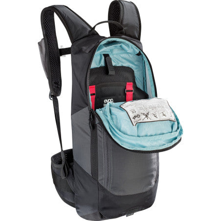 Mochila con protector dorsal EVOC FR LITE RACE 10 L, gris