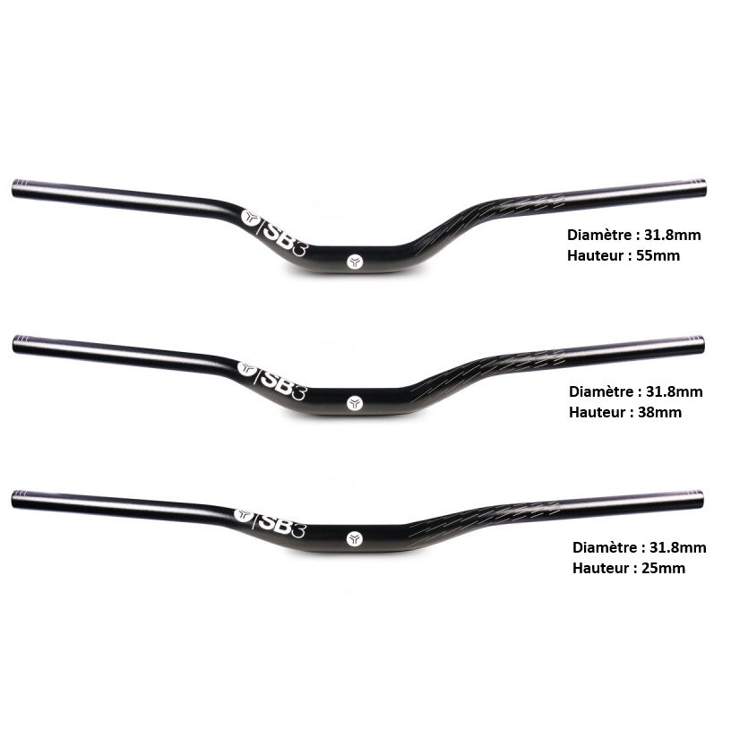 Percha SB3 KROMA Rise 38mm 780mm Negro Verde