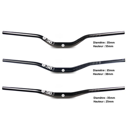 Manillar SB3 KROMA Rise 38mm 780mm Negro/Azul