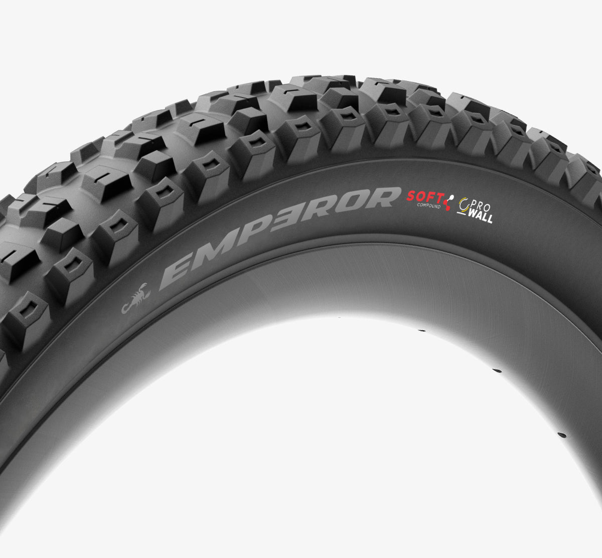 Neumático PIRELLI SCORPION EMPEROR 29x2.40 Medium ProWall Tubeless Ready de aro flexible negro/plata