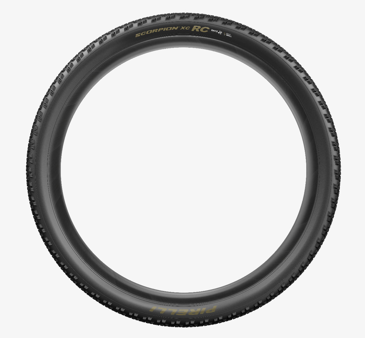 Cubierta PIRELLI SCORPION RACE XC RC ProWall 29x2.40 Tubeless Ready de aro flexible negro/dorado