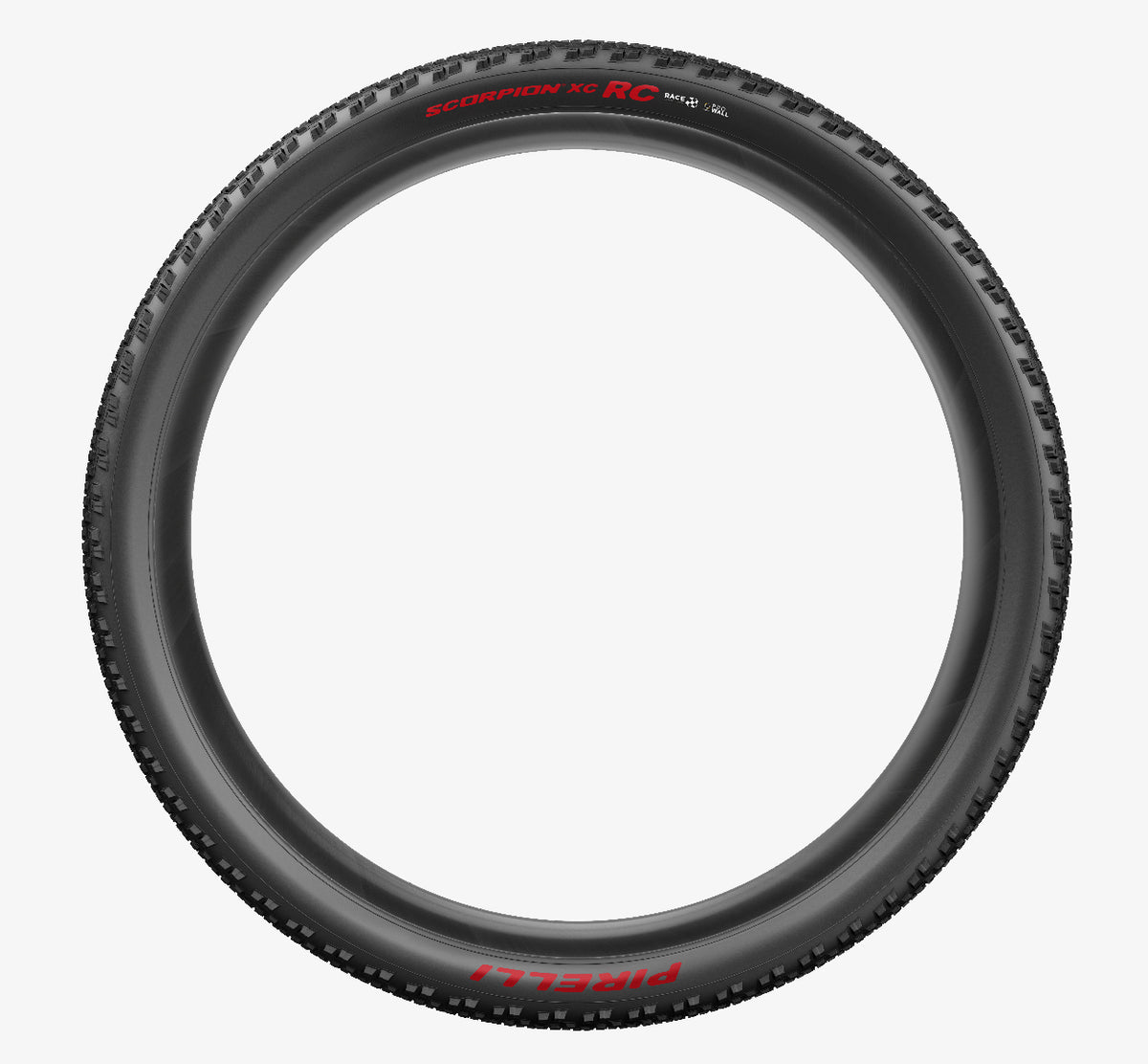 Cubierta PIRELLI SCORPION RACE XC RC ProWall 29x2.40 Tubeless Ready plegable negro/rojo