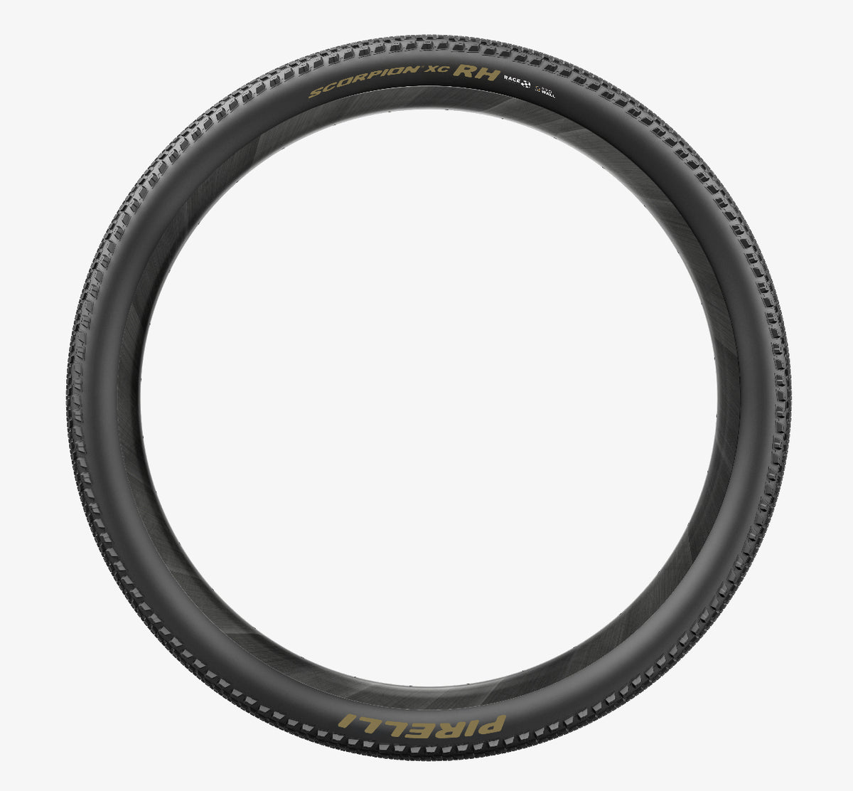 Cubierta PIRELLI SCORPION RACE XC RH ProWall 29x2.40 Tubeless Ready plegable negro/dorado