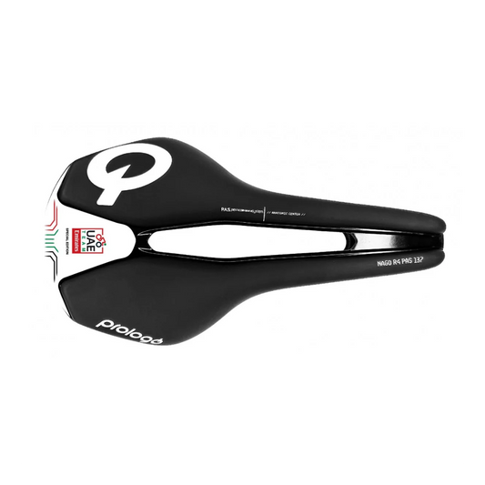 PROLOGO NAGO R4 PAS 137mm Sillín Nack Rails Negro/Blanco UAE