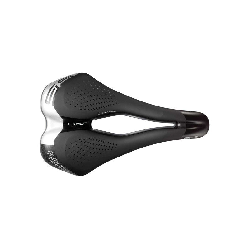 Sillín SELLE ITALIA S 5 LADY SUPERFLOW L para mujer, con raíles, color negro