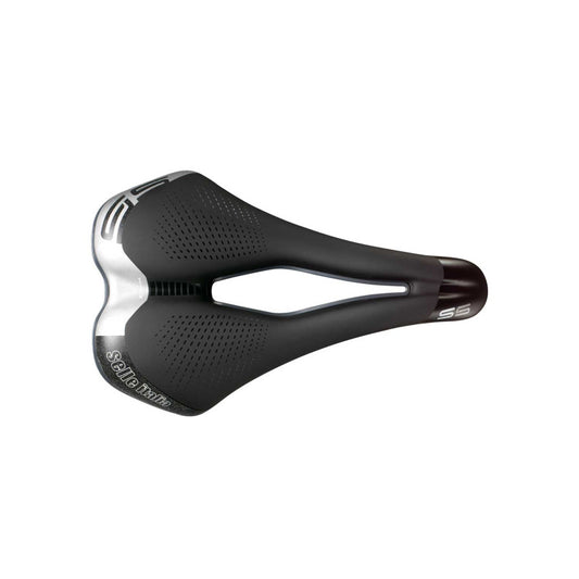 Sillín SELLE ITALIA S 5 SUPERFLOW L, con raíles Fec, negro