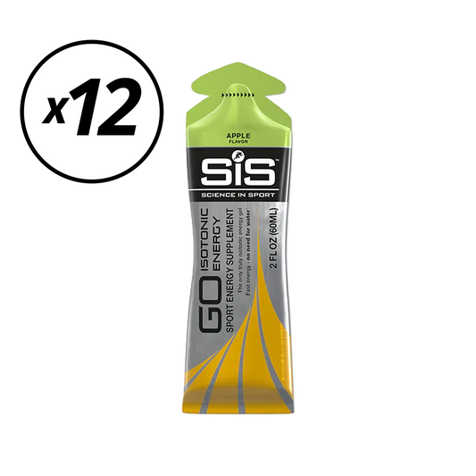 Pack de 12 Geles SIS GO ISOTONIC ENERGY (60ml) Manzana Caducidad caducada