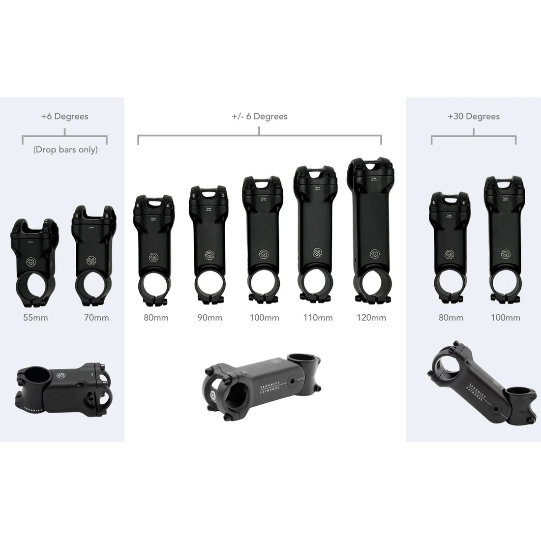 Manillar ajustable REDSHIFT SHOCKSTOP 1"1/8 +6/-6°
