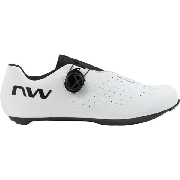 Zapatillas de ciclismo de carretera NORTHWAVE SONIC PLUS WIDE blancas/negras