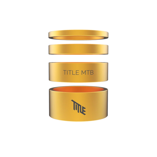 Espaciadores de dirección TITLE Aluminio 1-1/8" Oro