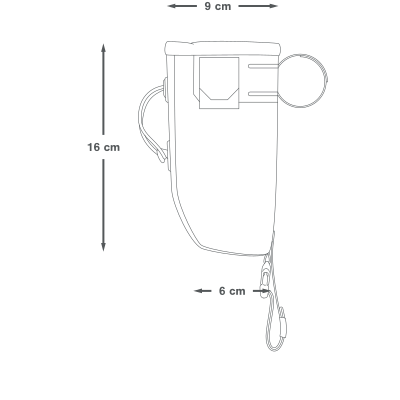 Bolsa de manillar APIDURA BACKCOUNTRY FOOD POUCH 0.8 L Negro Gris