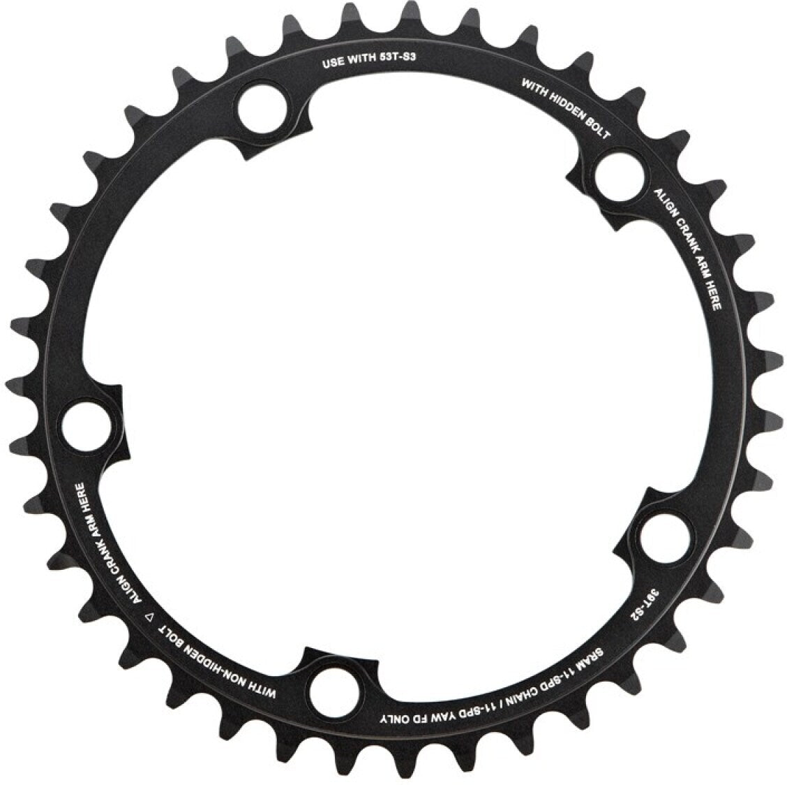 Plato interior/exterior de 11 velocidades SRAM RIVAL22 X-Glide R 110/130 mm