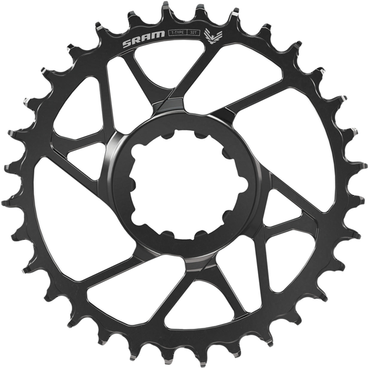 SRAM S1000 T-TYPE EAGLE BOOST 12V Aluminio Direct Mount Offset 3mm Negro Mono plato