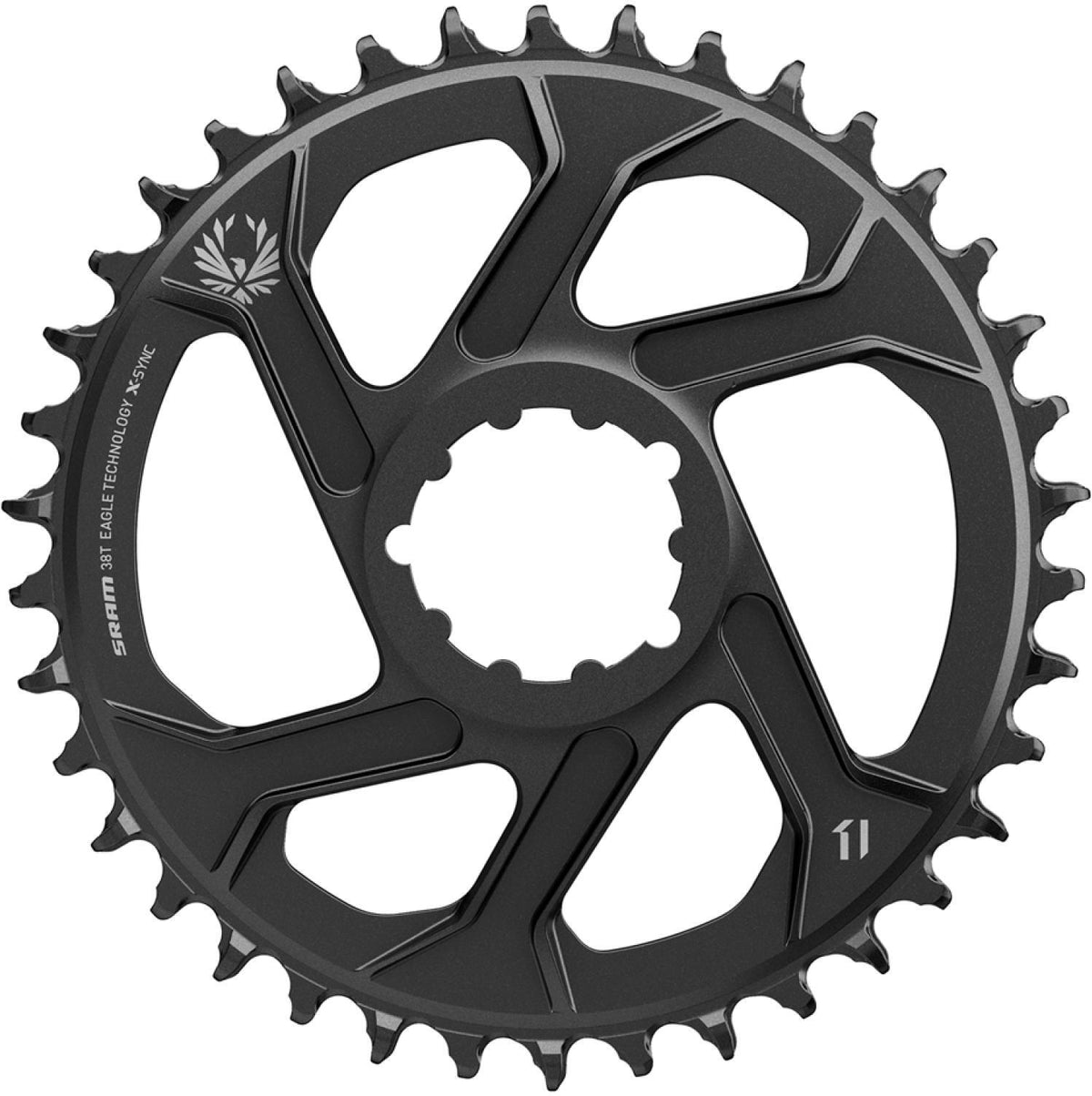 Plato de 12 velocidades SRAM X-SYNC Eagle de aluminio negro