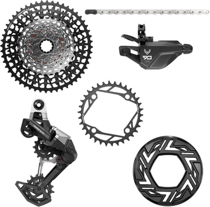 Grupo de bicicleta eléctrica SRAM EAGLE 90 T-TYPE 12V 34 dientes