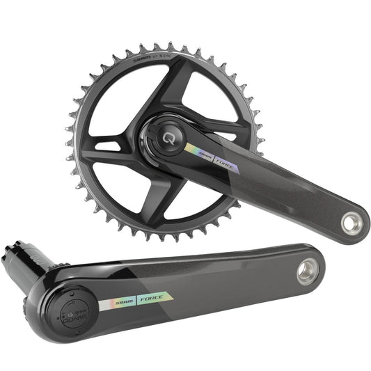 Juego de bielas monoplato de 12 velocidades con potenciómetro SRAM QUARQ FORCE AXS MY24