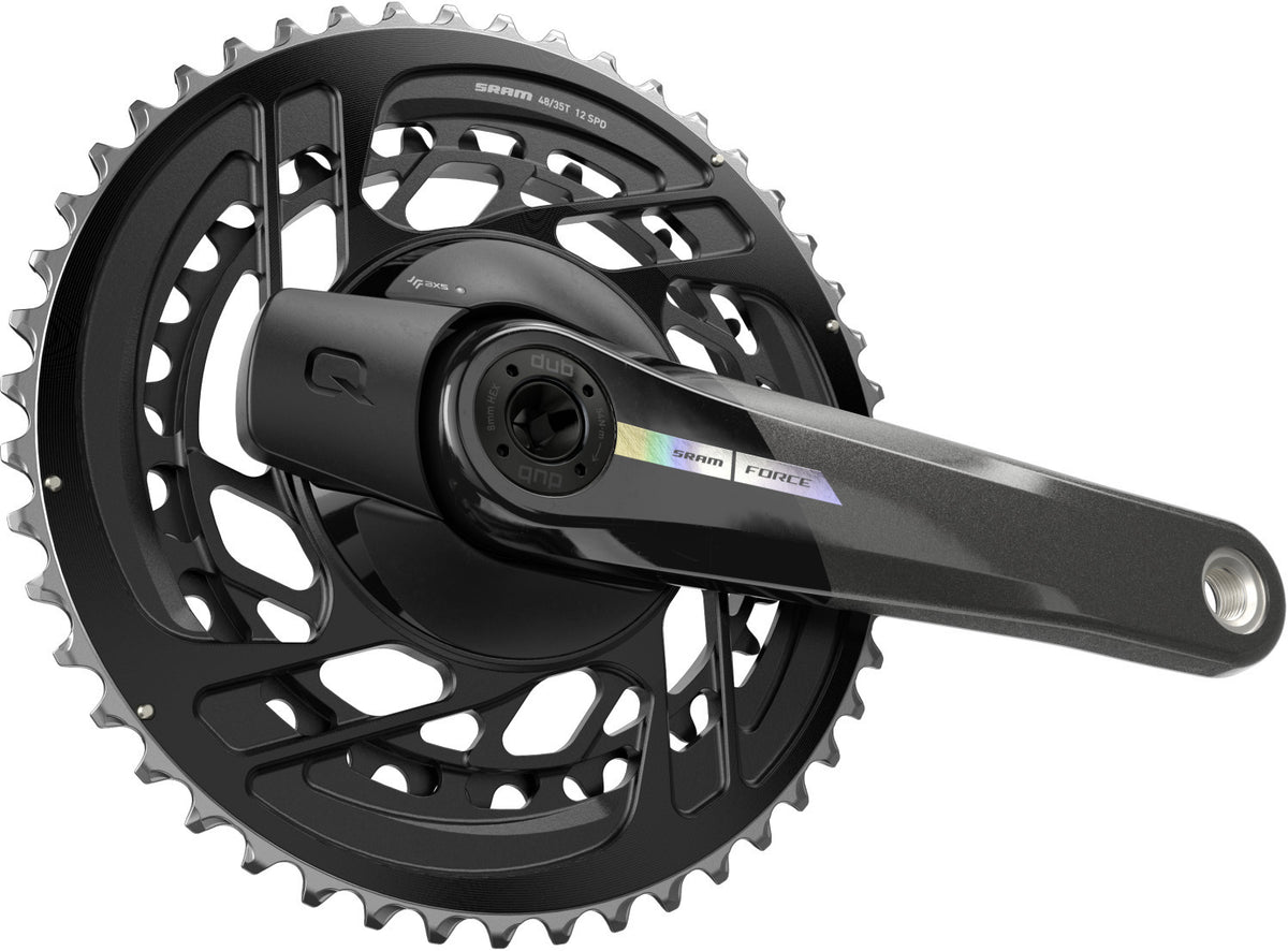 Juego de bielas de doble plato de 12 velocidades con potenciómetro SRAM QUARQ FORCE AXS MY24