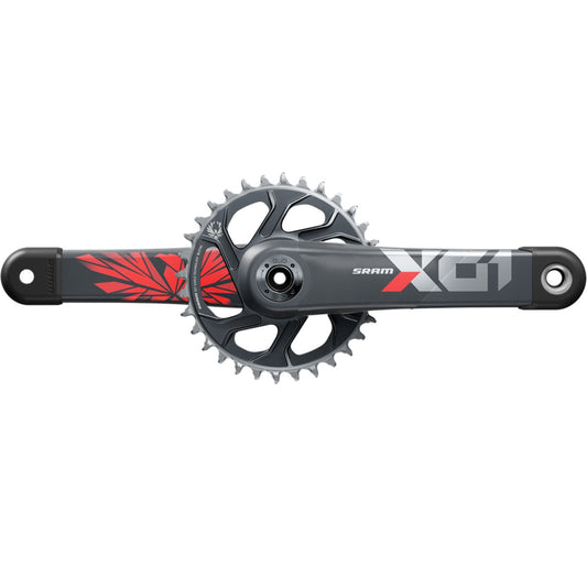 Bielas monoplato SRAM EAGLE X01 DUB de 12 velocidades, 49 mm, rojas